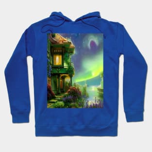 House by the Lake in the Galaxy Hoodie